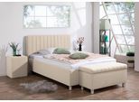 Polsterbett MAINTAL "Kieferwald", beige (creme, natur), B:155cm H:108cm L:208cm, Betten, Polsterbett, mit Bettkasten, wahlweise mit Bonnell- oder Taschenfederkern Matrazte