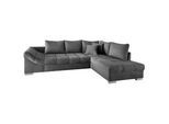 Wohnlandschaft Alvito Dunkelgrau Nylon/Mikrofaser
