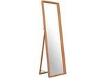 Xora Standspiegel , Eichefarben , Holz, Metall, Glas , Eiche , massiv , rechteckig , 43x153x4.3 cm , Ganzkörperspiegel , Garderobe, Garderobenspiegel