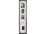 Monee Multirahmen , Schwarz , Metall, Glas, Papier, Holzwerkstoff , rechteckig , 21.2x90x4 cm , Passepartout , Bilder & Rahmen, Bilderrahmen, Metallrahmen