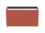Ideal Standard Conca Waschtisch-Unterschrank T4353Y3 ohne Waschtisch-Platte, 2 Auszüge, 100x37x54 cm, Sunset matt lackiert