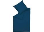 Schöner Wohnen Wendebettwäsche , Dunkelblau , Textil , Uni , 200x200 cm , Oeko-Tex® Standard 100 , pflegeleicht, hautfreundlich, angenehm wärmend, bügelleicht, schadstoffgeprüft, samtiger Griff, weiche und anschmiegsame Oberfläche , Heimtextilien, Bettwäsche & Leintücher, Bettwäsche, Wendebettwäsche