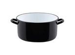Riess Kasserolle , Schwarz , Metall , 12 l , 16.5 cm , backofengeeignet, kratzfest, rostfrei, hitzebeständig , Kochgeschirr, Töpfe, Kasserollen