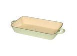 Riess Bräter , Grün , Metall , 6,3 l , rechteckig , 22x6.2x37 cm , Lfgb , hitzebeständige Griffe, backofengeeignet, kratzfest, rostfrei , Kochgeschirr, Töpfe, Bräter