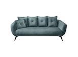3-Sitzer-Sofa Baggio Blau Velours