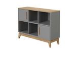 PAIDI Sideboard Sten ¦ grau ¦ Maße (cm): B: 123,5 H: 90,6 T: 39.6