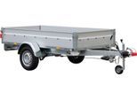 PKW-Anhänger STEMA "BASIC STL 1300 O2 13-25-13.1", silber (silberfarben), KFZ-Anhänger, Tieflader, gebremst