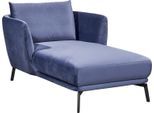 Loungesessel "Pearl Relaxsessel mit tollem Sitz- und Relaxkomfort, bequem", blau (navy velvet), B:101cm H:85cm T:161cm, SCHÖNER WOHNEN-KOLLEKTION, Sessel, elegant und zeitloses Design, schmale Armlehnen