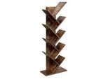 Boxxx Bücherwand , Braun , Holzwerkstoff , Vintage , 9 Fächer , 50x141.5x25 cm , Beimöbel erhältlich, stehend , Büromöbel, Büromöbel-Sets & Büromöbel-Serien, Büromöbelserien