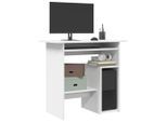 vidaXL Schreibtisch Weiß 80x45x74 cm Holzwerkstoff