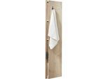 Novel Badezimmerregal , Eichefarben , Holzwerkstoff , 3 Fächer , 30x160x15 cm , Goldenes M, Made in Germany , Typenauswahl, individuell planbar, umfangreiches Zubehör erhältlich, hängend , Badezimmer, Badezimmerregale, Badregale