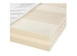 Sembella Kaltschaummatratze , Weiß , Textil , H3 + H4 , 140x200 cm , Textiles Vertrauen - Oeko-Tex® , Über- und Sondergrößen erhältlich, Bezug abnehmbar/waschbar, Ober- und Unterseite versteppt, für Hausstauballergiker geeignet, wendbar, für verstellbare Lattenroste geeignet, Tragegriffe, atmungsaktiv, schadstoffgeprüft , Schlafzimmer, Matratzen, Gelmatratzen