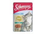 Schmusy Ragout Nassfutter Kitten in Sauce Pute 44x100 g