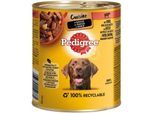 Pedigree Nassfutter Hund Adult, Cuisine, in Sauce 12x800 g Rind