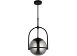 Endon Deckenleuchte , Schwarzchrom , Glas , rund , 76-86 cm , Europäischer Sicherheitsstandard , LED-Leuchtmittel austauschbar , Lampen & Leuchten, Leuchtenserien