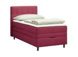 Boxspringbett Miami in Weinrot ca. 90x200cm