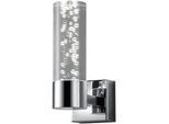 Badezimmer-Wandleuchte Bolsa Chromfarben/Klar max. 3,2 Watt Wandlampe
