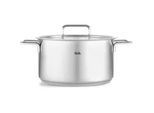 Fissler Kochtopf , Silberfarben , Metall , 5,7 l , Made in Germany , breiter Schüttrand , Kochgeschirr, Töpfe, Kochtöpfe