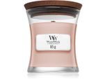 Woodwick Vanilla & Sea Salt geurkaars met een houten lont 85 g