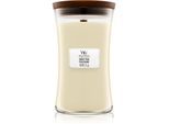 Woodwick White Teak geurkaars met een houten lont 609.5 gr