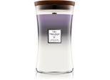 Woodwick Trilogy Amethyst Sky geurkaars met een houten lont 609.5 g