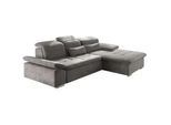Mid.you Ecksofa , Schlammfarben , Textil, Holzwerkstoff , Uni , Füllung: Polyester , Ottomane rechts, L-Form , 276x188 cm , seitenverkehrt erhältlich , Wohnzimmer, Sofas & Couches, Wohnlandschaften, Ecksofas