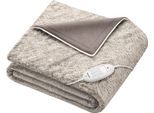 BEURER Heizdecke »HD 75 nordic taupe, elektrische Wärmedecke zum Einkuscheln«, 6 Temperaturstufen, kuscheliges Material, maschinenwaschbar