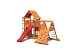 FUNGOO Spielturm Klettergerüst BIG LEADER SPIDER RED