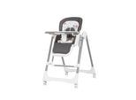 Chipolino Kinderhochstuhl 2 in 1 Milk Shake, verstellbar, Babyschaukel, Räder grau