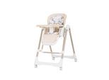Chipolino Kinderhochstuhl 2 in 1 Milk Shake, verstellbar, Babyschaukel, Räder beige braun