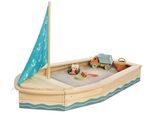 MUDDY BUDDY® Sandkasten »Anchor Lover«, natur - petrolblau; FSC® - schützt Wald - weltweit