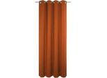 Vorhang WIRTH "Newbury", orange (terra), B:130cm H:405cm, Baumwolle, Polyester, Gardinen, nach Maß
