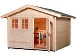 Gartenhaus WEKA "139 Gr.1, 45 mm", beige (naturbelassen), Fußboden im Gartenhaus, ohne Rück- und Seitenwand, ohne Dacheindeckung, Massivholz, Gartenhäuser, Gartenhaus