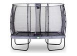 EXIT Elegant Premium Rect. 214x366 (7x12ft) + Sicherheitsnetz Deluxe RECHTECKIG grau