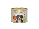 DOG'S LOVE BIO 6x200g Rind mit Reis, Apfel & Zucchini