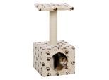Trixie Junior-Kratzbaum Zamora Beige mit Pfotenabdrücken 60cm