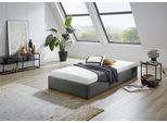 Polsterbett "Osaka", grau (anthrazit), B:125cm L:205cm, Bezug:Kunstleder, 100% Polyurethan, Polsterung: Polsterwatte 100% Polyester, Gestell: Holzwerkstoff, WESTFALIA SCHLAFKOMFORT, Betten, Polsterbett, auch ohne Matratze erhältlich oder in H2,H3 und H4 erhältich