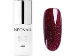 NEONAIL Nägel Base Coat ShineGlitter Effect Base Burgund Shine 7,2 ml