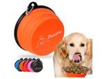 Petsation Faltbarer Reisenapf 350+1000ml orange
