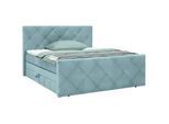 Boxspringbett Adele Blau ca. 180x200cm
