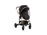 Kikkaboo Moskitonetz Kinderwagen, Insektenschutz, Universalgröße Mückennetz Tüll schwarz