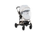 Kikkaboo Moskitonetz Kinderwagen, Insektenschutz, Universalgröße Mückennetz Tüll weiß