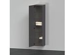 Duravit D-Neo Hochschrank DE1328L4949 40 x 36 cm, Graphit Matt, 1 Türe, links, 5 Glasfachböden