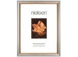 Nielsen Bilderrahmen , Silberfarben , Holz , rechteckig , 30x40 cm , Bilder & Rahmen, Bilderrahmen, Bilder - & Fotorahmen