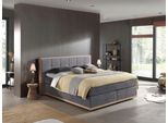 Places of Style Boxspringbett Vinton, aus massiver Eiche, verschiedene Härtegrade