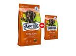 HAPPY DOG Sensible Trockenfutter Hund Adult, Toscana 12,5 kg + 1 kg