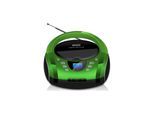 Cyberlux Tragbarer CD-Player Boombox CD/MP3 USB Kinder Radio grün