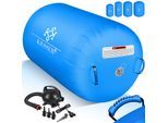 KESSER® Aufblasbare Air Roll Airtrack, Gymnastik-Rolle inkl. Tragetasche & elektr. Luftpumpe Barrel Gymnastik Tumbling Yoga Gymnastik Rolle Gymnastikmatte, Fitnessrolle