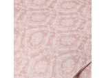Baumwoll-Trachtenstoff "Blumenornamtente" Digitaldruck, rosé