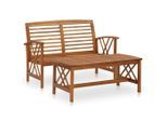 vidaXL 2-tlg. Garten-Lounge-Set Massivholz Akazie